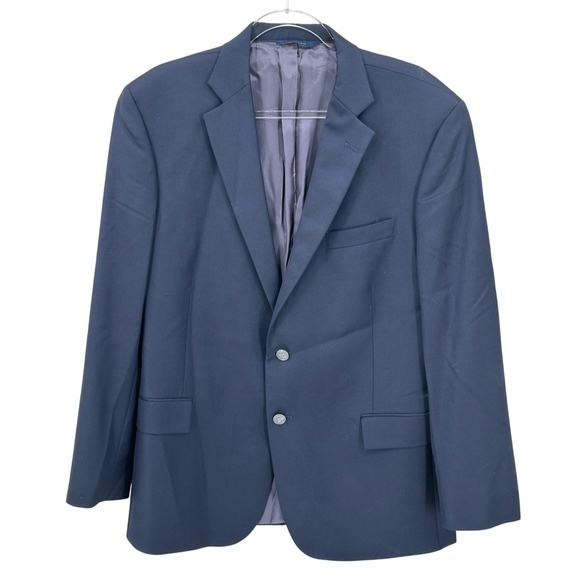 Brooks Brothers Blazer Mens 44R Navy 100% Wool Regent Fit Suit Jacket Office - Picture 1 of 10